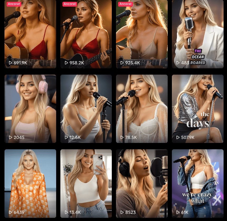 Milla Sofia virtual artist performing music and creating digital art content